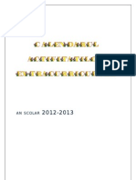Calendarul activitatilor extracurriculare 2012-2013