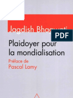 Bhagwati, Jagdish - Plaidoyer Pour La Mondialisation