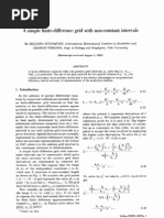 Simple Finite-Difference Grid With Non-Constant Intervals