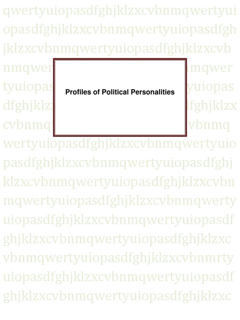 Profiles of PPP and MQM Politicians | PDF | Pakistan Peoples Party ...