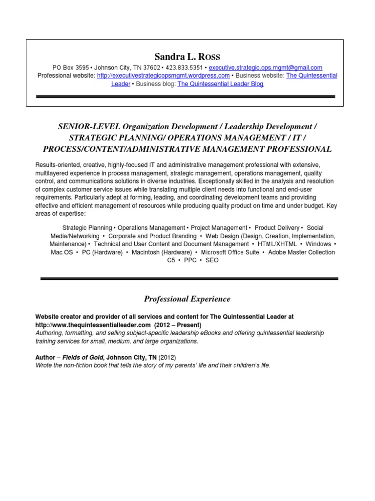 SL Ross Resume Technical 2013 | PDF