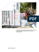 Sistematización de Hechos de agresión a la comunidad de Lesbianas, Gays, Bisexuales y Trans de El Salvador (2009)