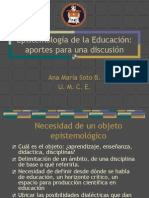 Epistemologia de La Educac