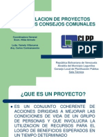 Formulacion de Proyectos para Consejos Comunales