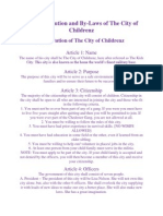 The Constitution and By-Laws of The City of Childrenz