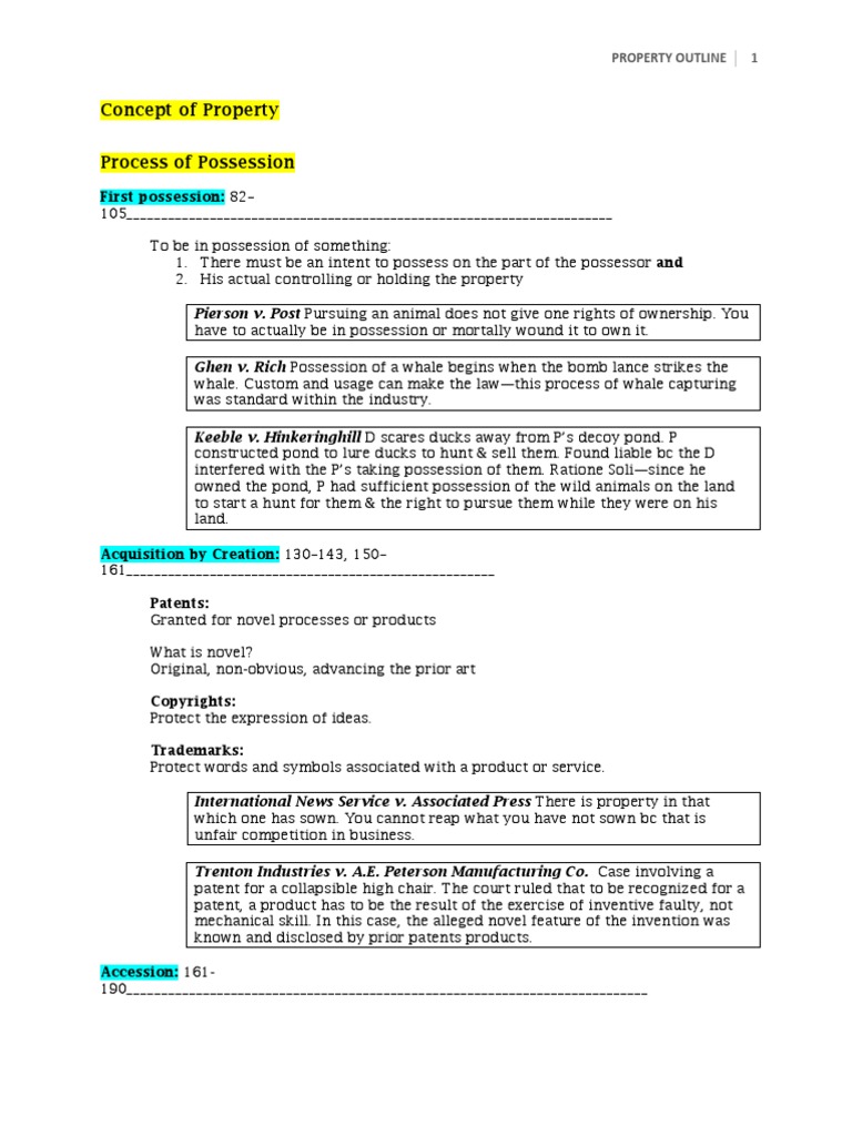 Understanding Property Law Concepts | PDF | Concurrent Estate | Fee Simple
