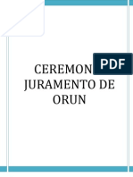 Ceremonia Juramento de Orun