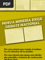 Nueva Minería exige debate nacional.