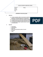 Measuring Lengths, Lab Report.