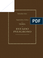 Exposicion y Critica de La Teoria Del Estado Peligroso Sebastian Soler