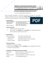 Penumuman Lelang Dinas Perhubungan INFOKOM