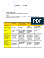 Ejemplo de Rúbrica para 2