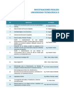 Base de Datos Proyectos de Investigacion