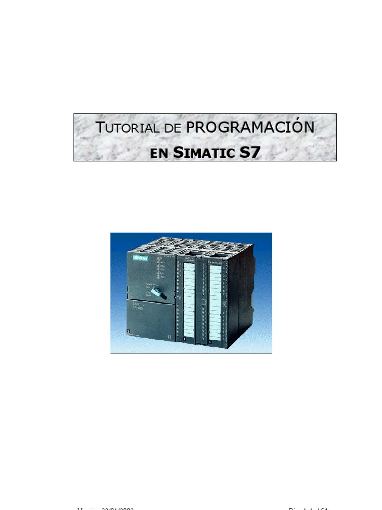 Manual Programacion Simatic s7 300 | PDF | Informática | Tecnología