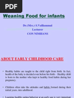 Download Weaningfoodsforinfantsppt by ValliammalShanmugam SN131756763 doc pdf