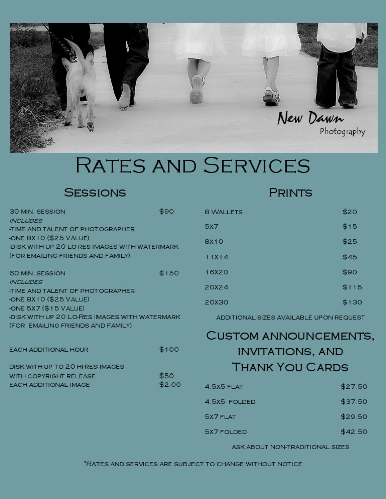Rates and Services4 | PDF
