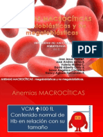 Anemias Macrocíticas Megaloblásticas y No Megaloblásticas