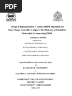 Download Design and Implementation of Various MPPT Algorithms for Solar Charge Controller to Improve the Efficiency Using PSIM by aarumugam_rajendran SN131767778 doc pdf