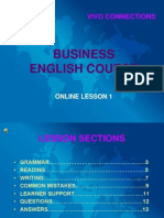 Online English course for business