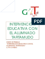 intervención educativa con el alumando tartamudo