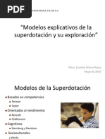 modelos de superdotación