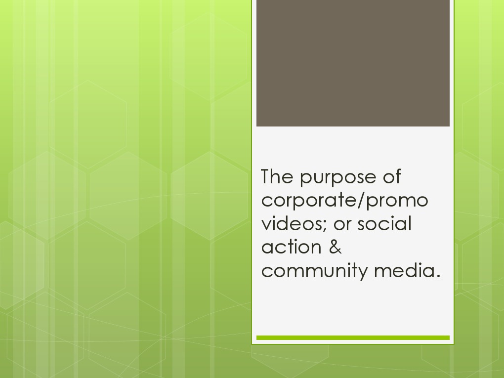 The Purpose of Corporate PRESENTAION | PDF | Business