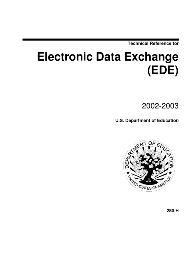 EDE Technical Reference 2002-2003 | PDF | Specification (Technical ...