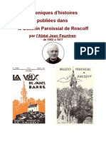 Histoires Roscoff Par L'abbé Jean Feutren