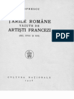 G. Oprescu - Tarile Romane Vazute de Artisti Francezi, Sec XVIII-XIX (1926)
