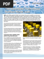 Download The Unbottled Truth About Bottled Water Jobs by Food and Water Watch SN13179166 doc pdf