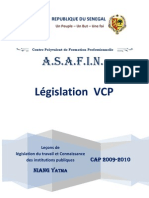 Cours de Législation Du Travail SN Et Connaissance Des Institution ASAFIN Fascicule de VCP 2009 2010 - Copie