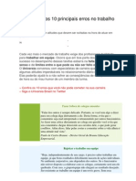 Saiba Quais Os 10 Principais Erros No Trabalho Em Equipe