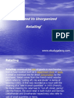 Organized Vs Unorganized Retailing