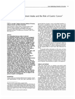 Selected Micro Nutrient Intake and The Risk of Gastric Cancer