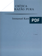 Kant Immanuel Critica Da Razao Pura