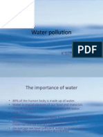 Water Pollution: BY K.Sujit Kumar