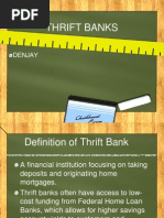 Thrift Institutions Savings And Loan Association Money Market Fund