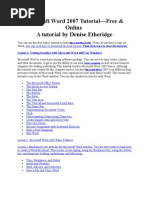 Microsoft Word 2007 Tutorial