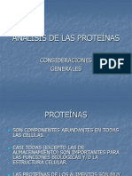 Análisis de Las Proteínas