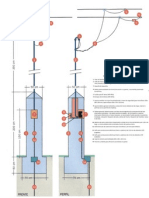 Pilar reglamentario de acometida domiciliaria