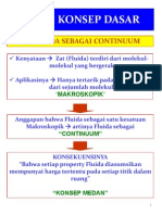 Konsep Dasar Mekanika Fluida