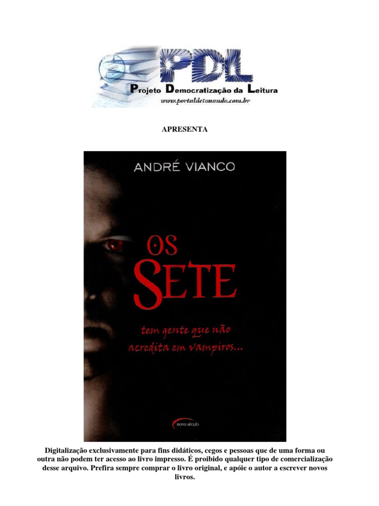 Os Sete - André Vianco | PDF | Oxigênio | Mar