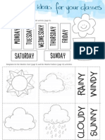 Templates For The Days-Of-The-Week Cards Activity (Page 8) .: The Teacher's Magazine 83