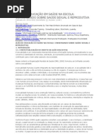 AÇÃO DE EDUCAÇÃO EM SAÚDE NA ESCOLA