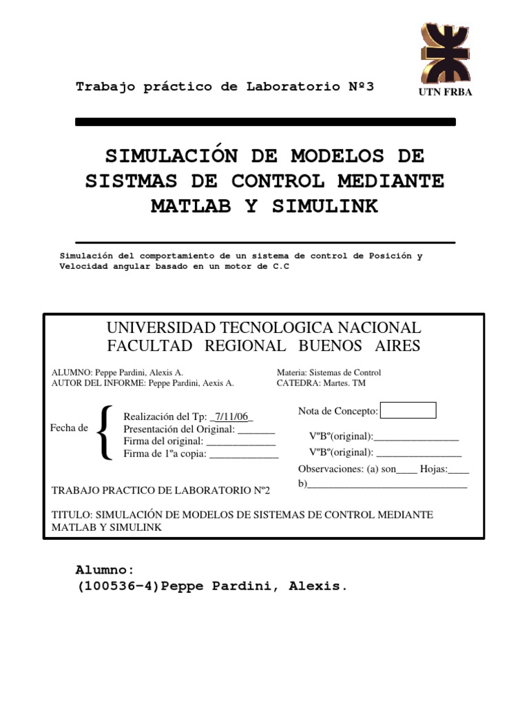 Simulación de Control en MATLAB y Simulink | PDF | Simulación | Fricción