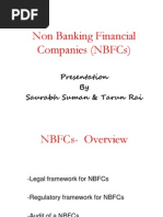 Non Banking Financial Companies (NBFCS) : Presentation by Saurabh Suman & Tarun Rai