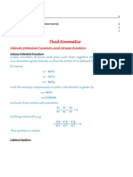 Fluid Kinamatics: V P F 1 L E - 1