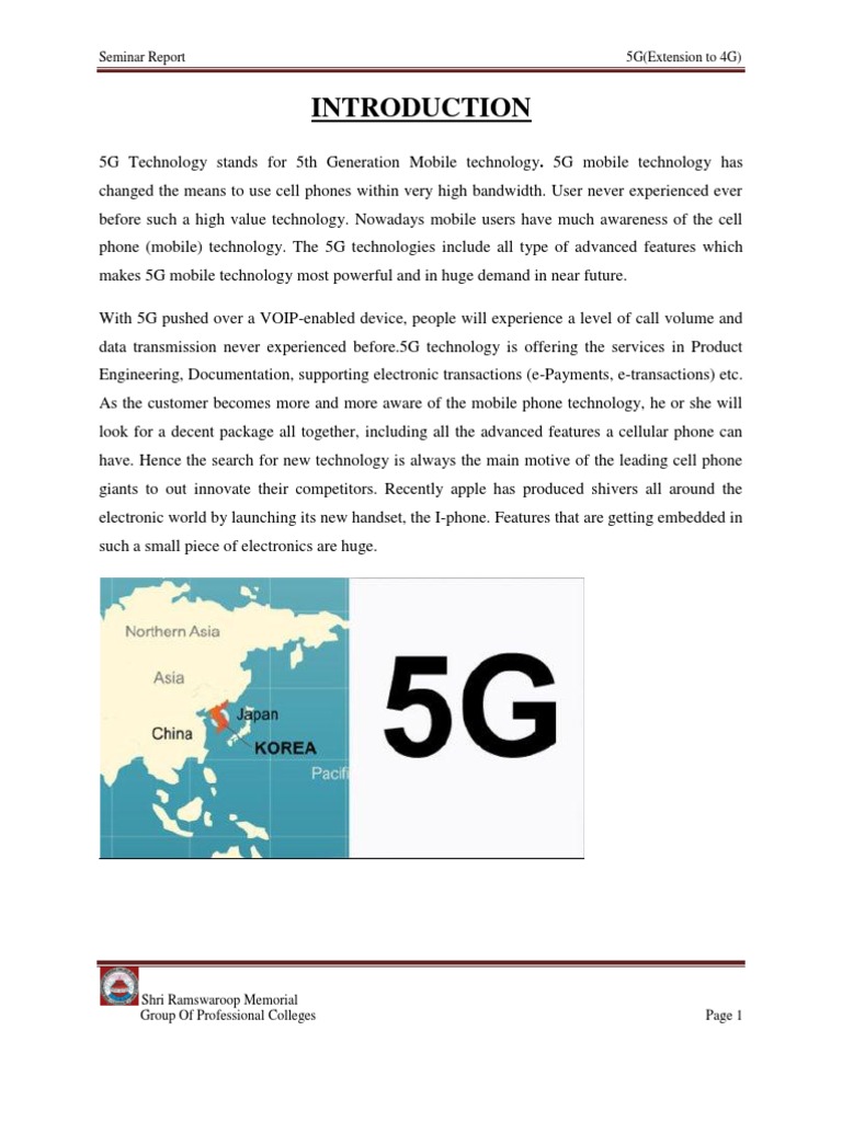 5G Technology Overview and Features | PDF | 3 G | 4 G