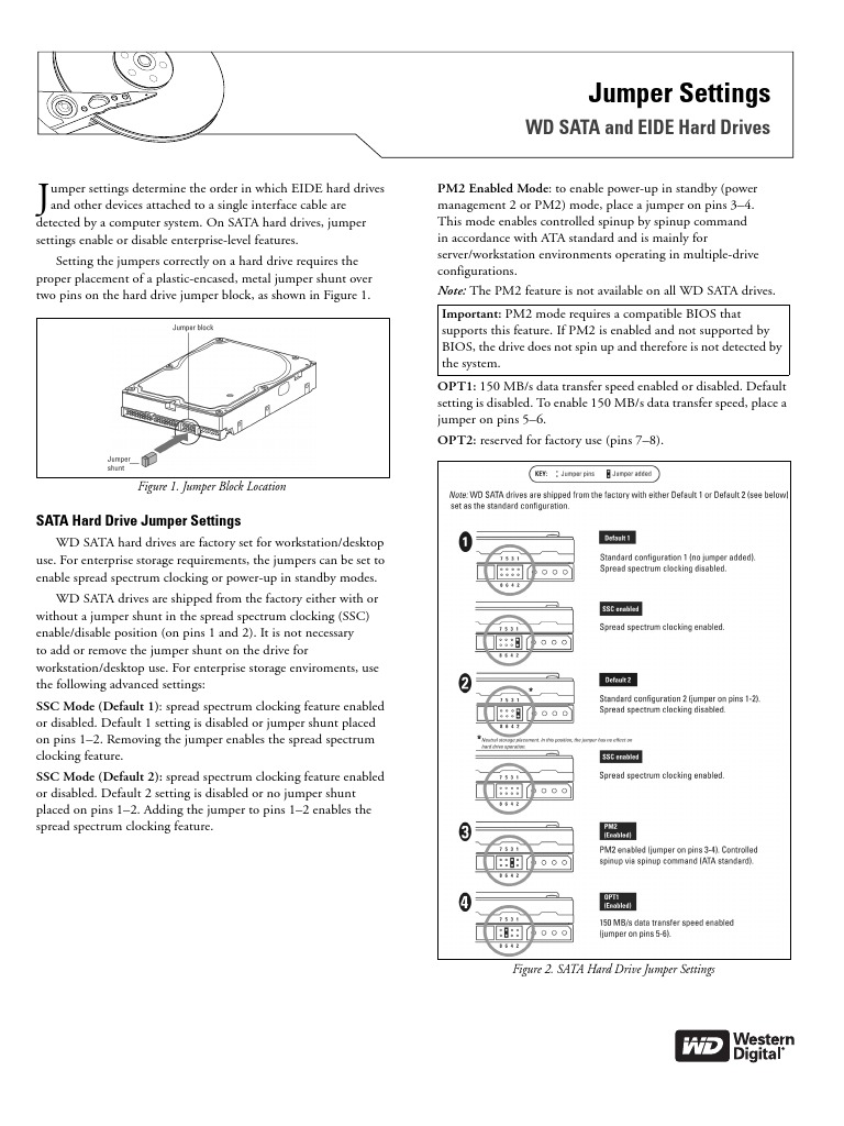 Wd Jumper Setting 2579 001037 Bios Hard Disk Drive