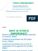 Why Is Ethics Important